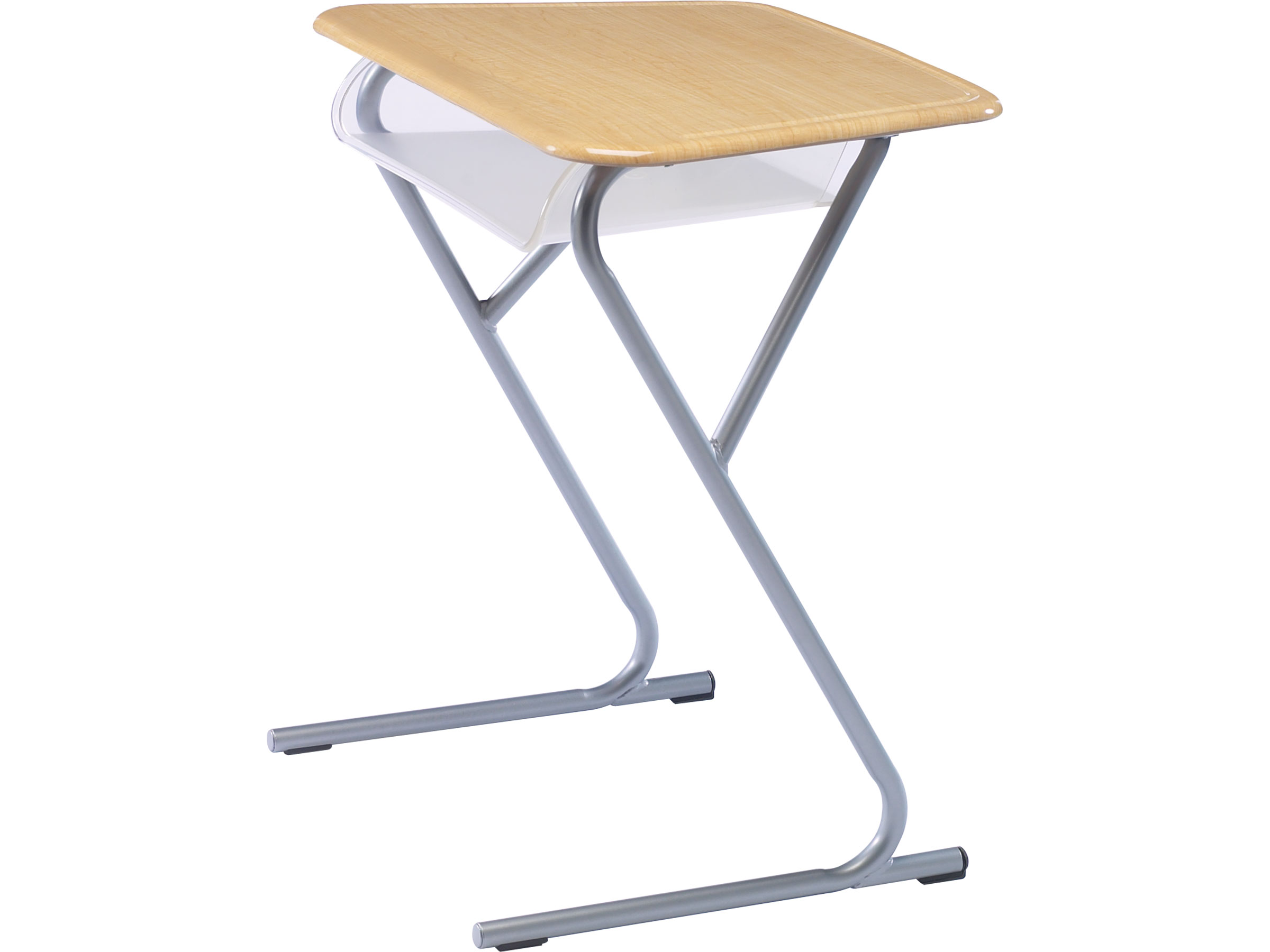 3951-cantilever-z frame desk clear box