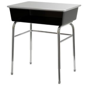 Hard Plastic Open Front Desk