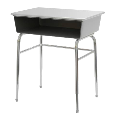 Hard Plastic Open Front Desk